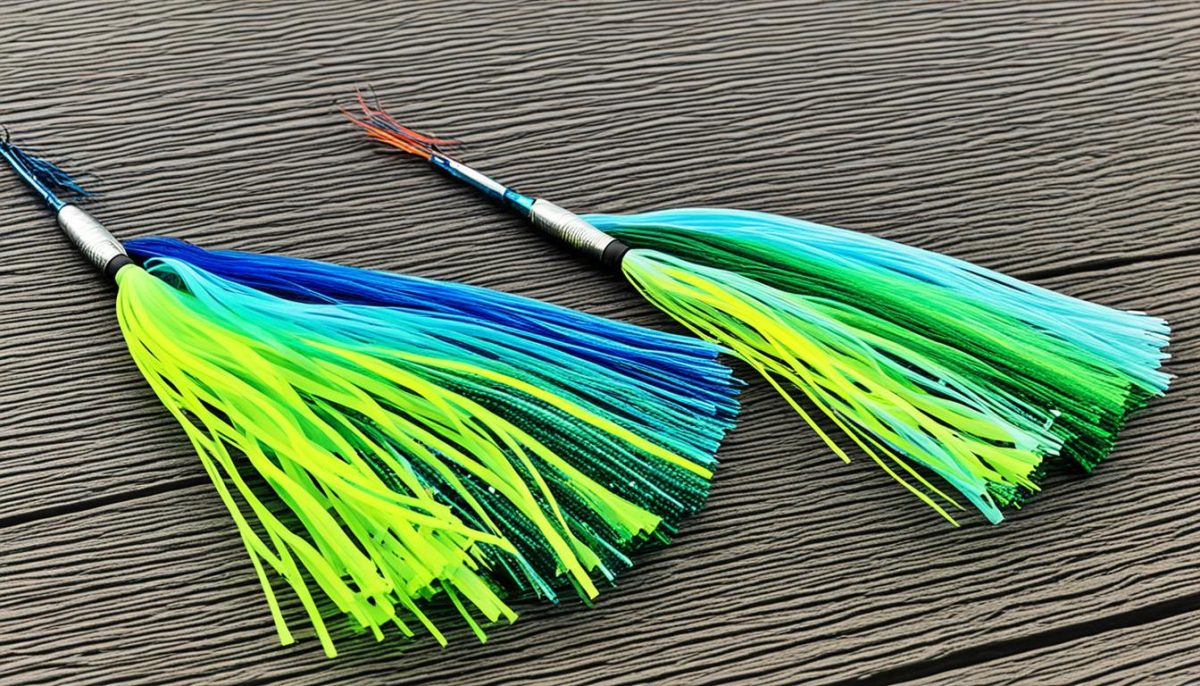 Making Jig Skirts on Water